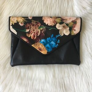 Halogen Day to Night Leather Envelope Clutch